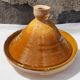 Plat à tajine artisanal en terre cuite