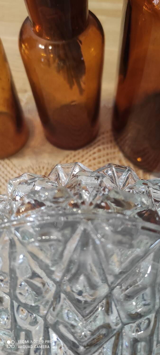 Wall light, ceiling light vintage glass