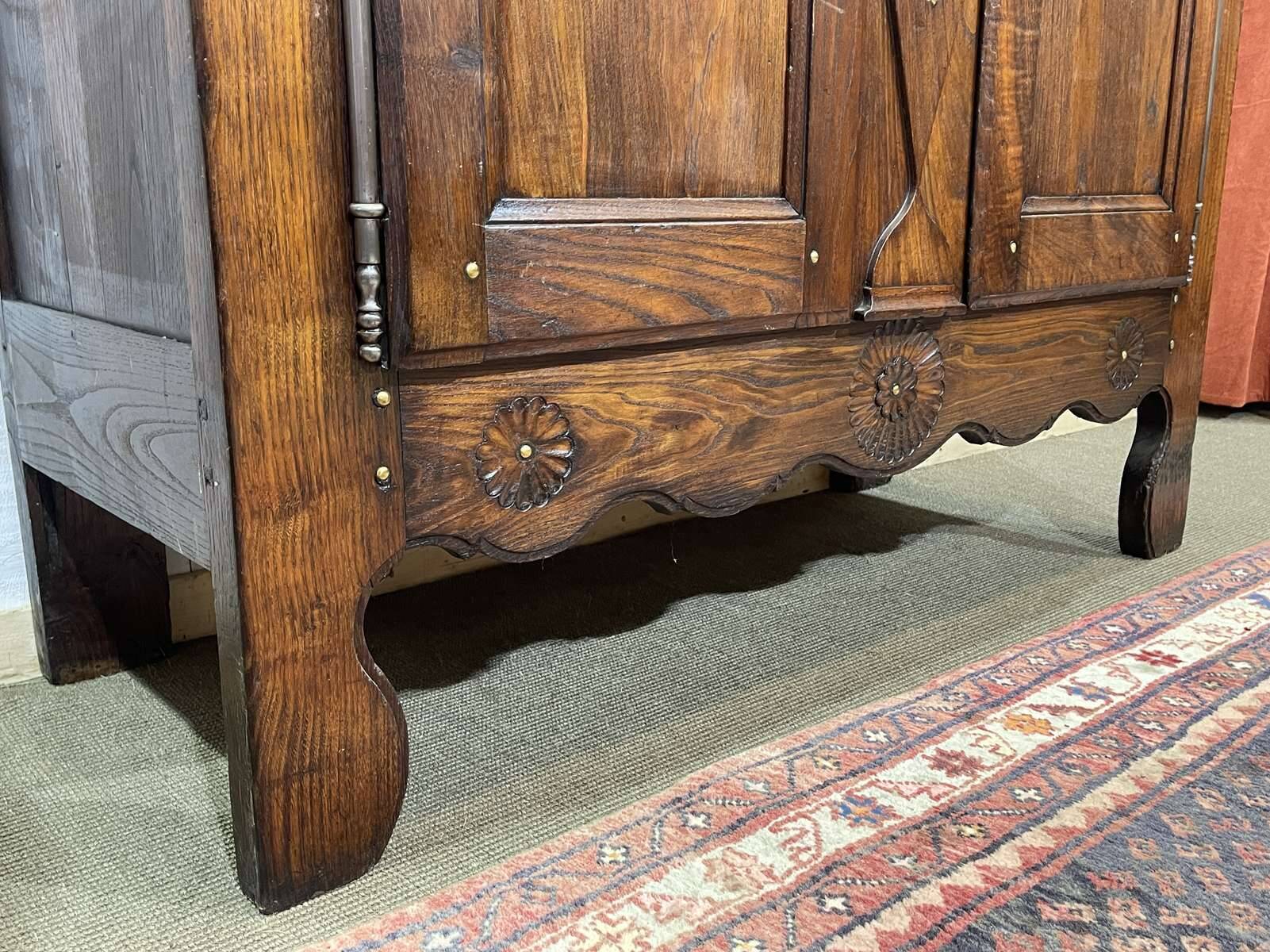 19th century Breton chestnut wardrobe