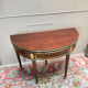 Half-moon table in mahogany from the Louis XVI period, 18th century.