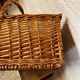 Rectangular wicker basket