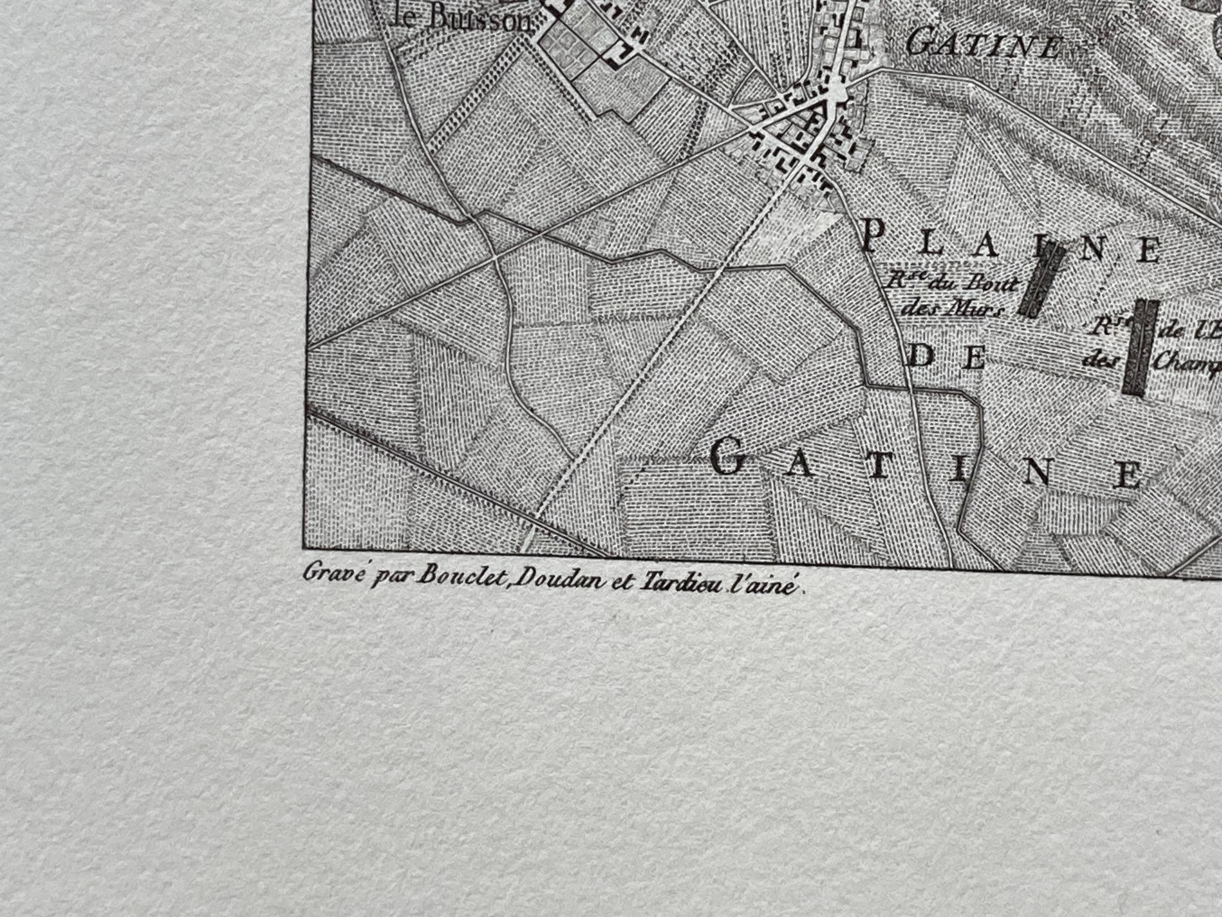 Map of Versailles by Delahaye