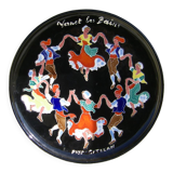 Ceramic dish "La Sardane" Faience factory of the kings of Majorca