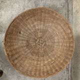 Coffee table years 60 wicker