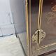 Vintage Chinese red and gold cabinet with flowers and birds (lacquer cabinet)