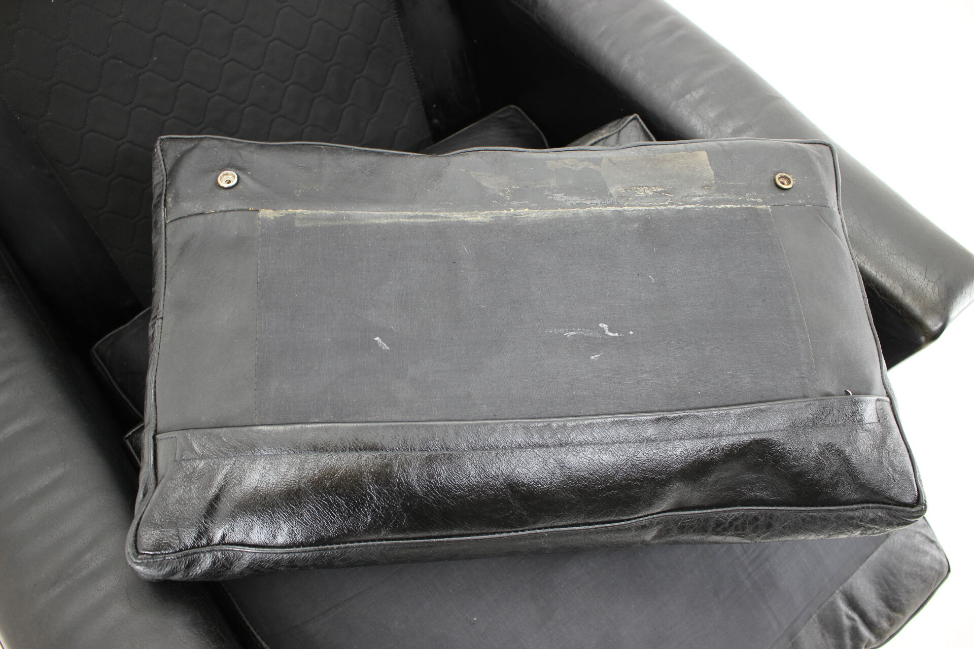 1970s leather wingback lounge chair, denmark