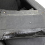 1970s leather wingback lounge chair, denmark