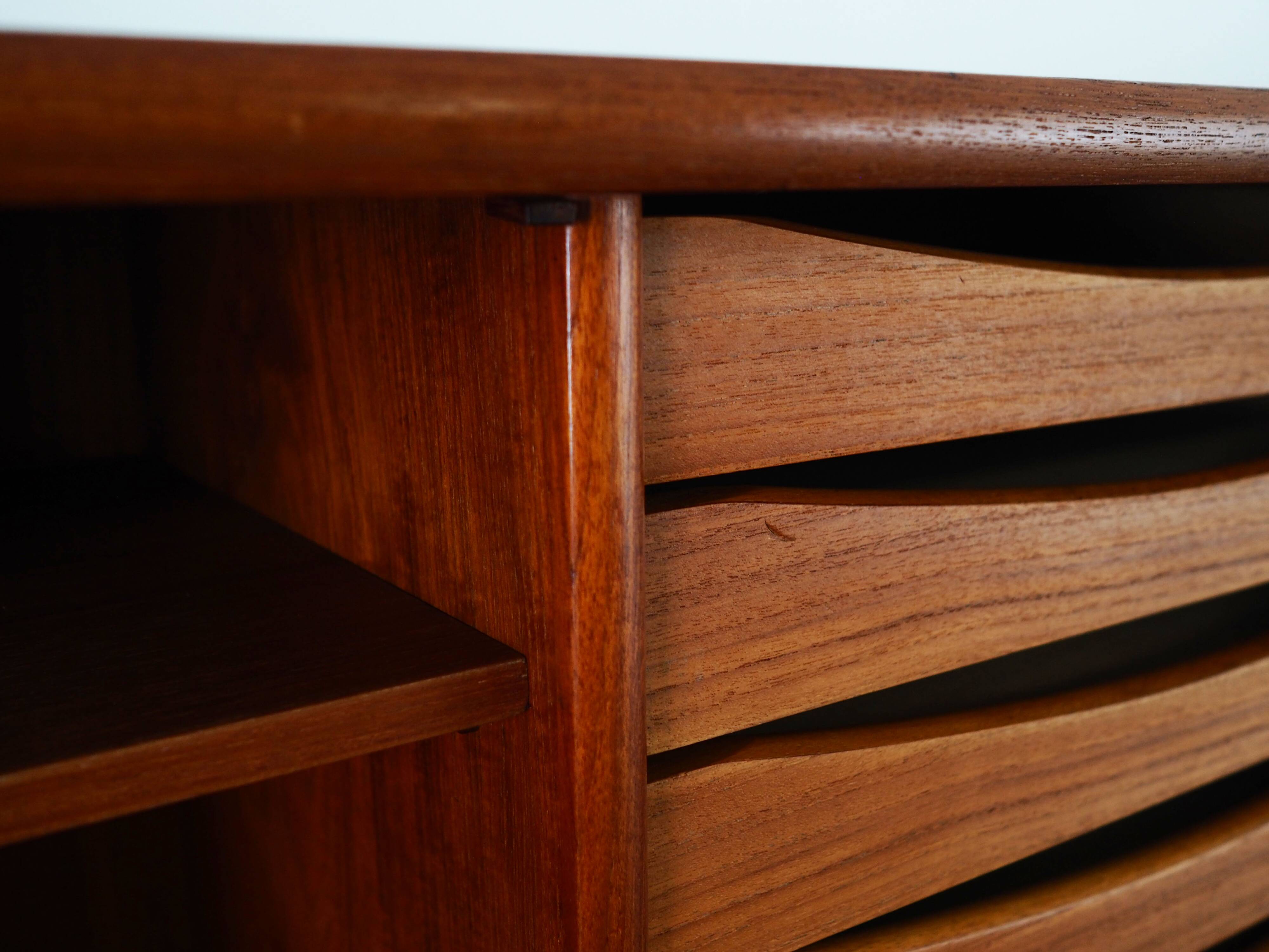 Teak high sideboard, Danish design, 1960s, production: Denmark