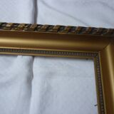 Gilded wood and stucco frame