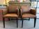 Woven Leather Dining Chairs