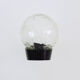 Vintage wall light plastic or bakelite structure, transparent glass globe. Year 70