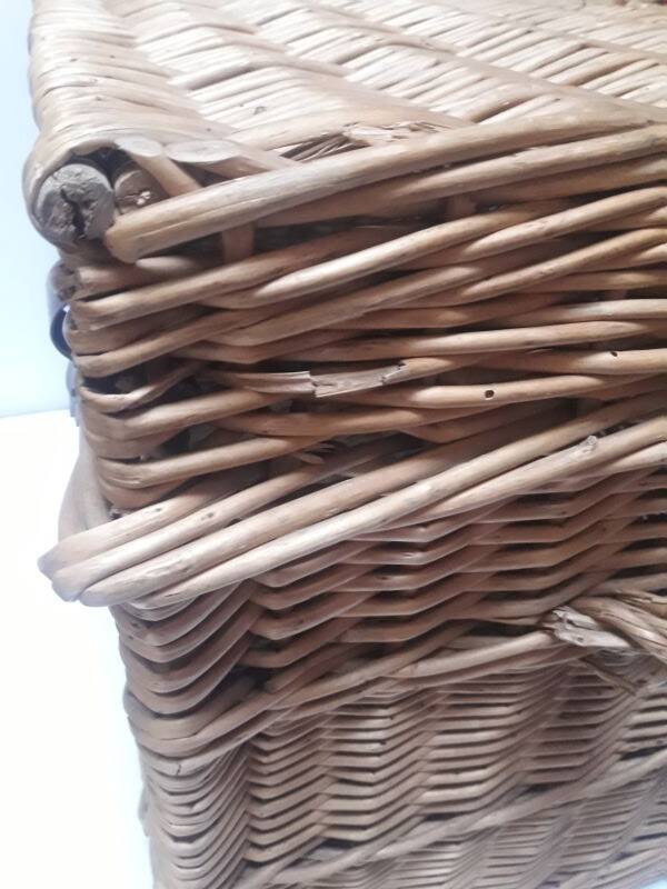 Wicker trunk L75xH53xD48 vintage