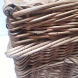 Wicker trunk L75xH53xD48 vintage