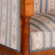 Biedermeier Birch Seating Set, Vienna, Austria, 1830s, Set of 3