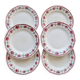 6 vintage ironstone dinner plates from Céranord Saint-Amand - Monique