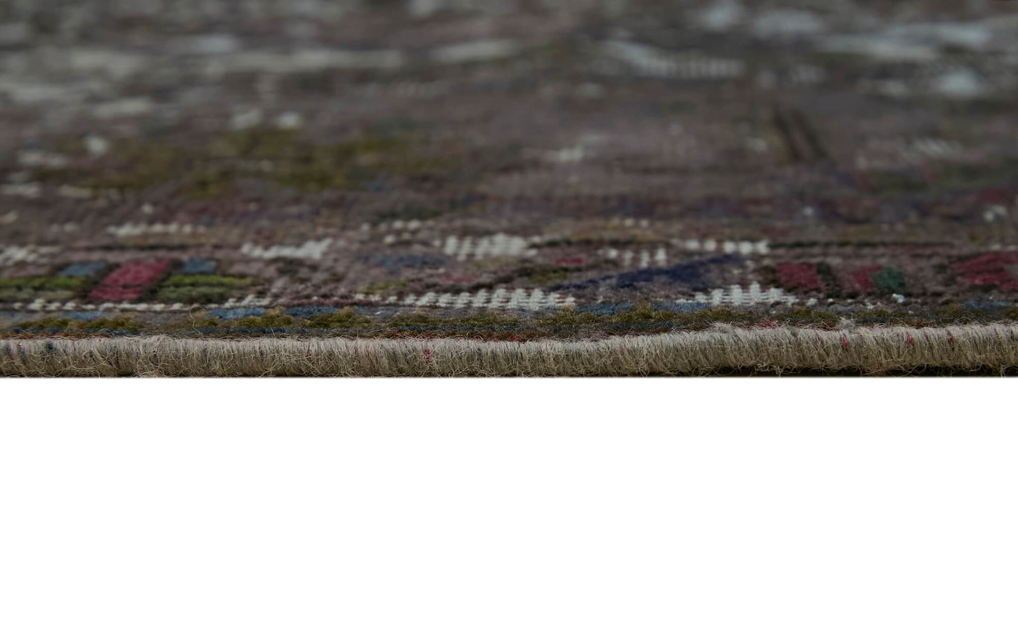 Hand-knotted persian antique 1970s 295 cm x 385 cm grey wool carpet