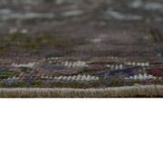 Hand-knotted persian antique 1970s 295 cm x 385 cm grey wool carpet