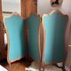 Old wooden and fabric screen