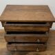 19th century Empire style walnut chest of drawers. It opens with 3 drawers in