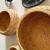 Decoration Vintage stackable baskets