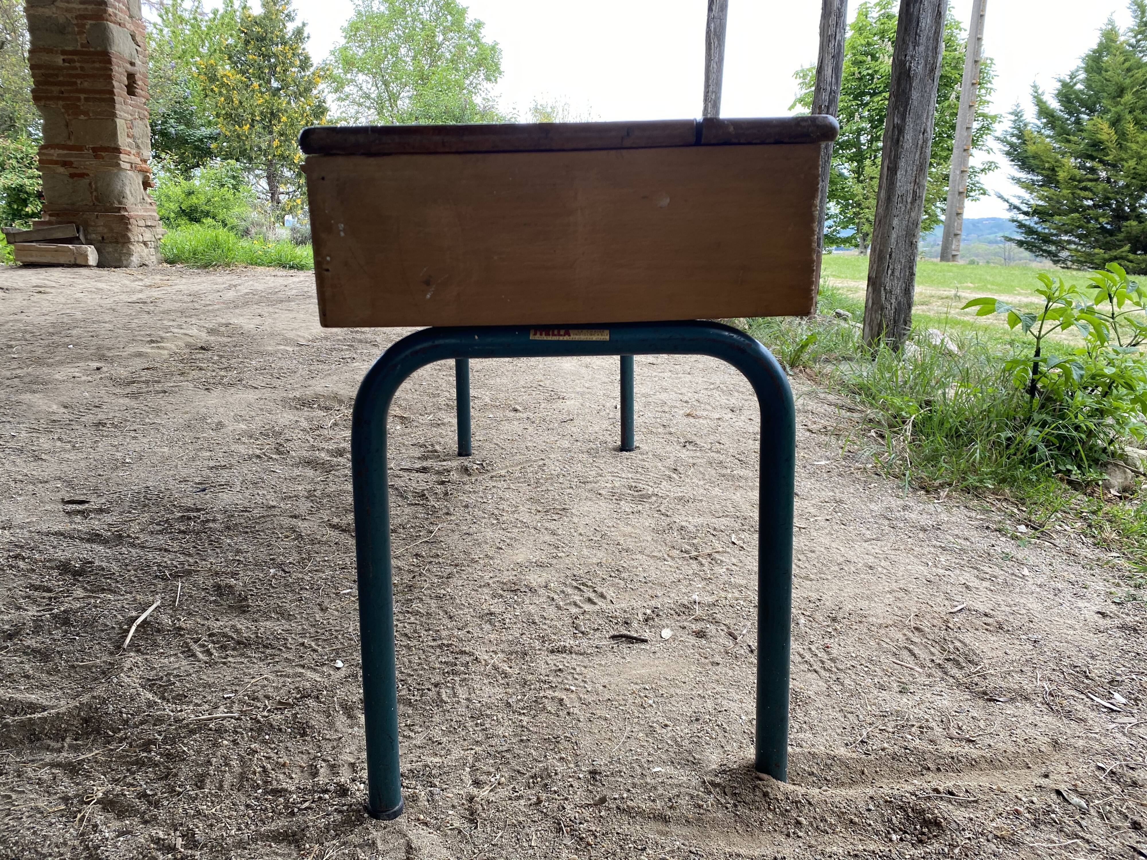 Double desk school desk Stella - French manufacturing (Tarn)