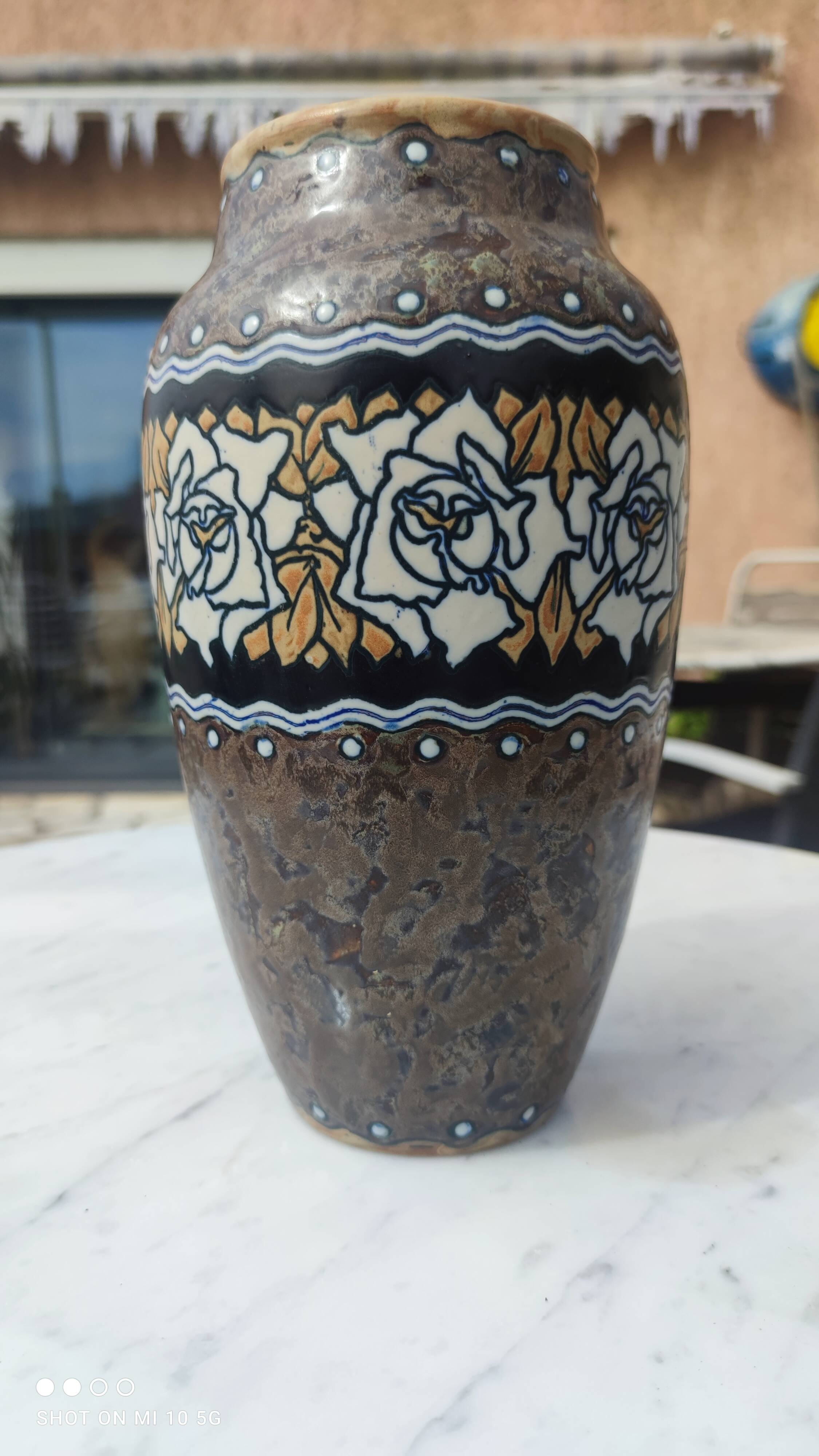 Sandstone vase by Charles Catteau for Keramis 1920