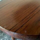 Varnished wooden stool