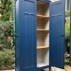 Armoire parisienne bleue panneautée 1940