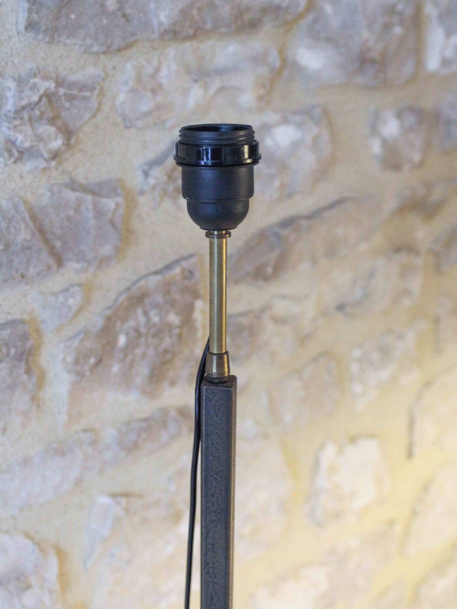 Wrought iron floor lamp