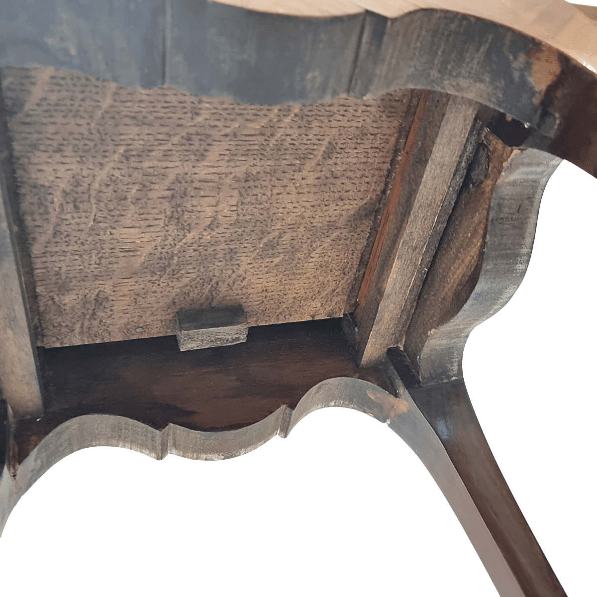 Table de chevet de style Louis XV avec 3 tiroirs, années 1960/70.