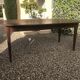 Oval farm table in massive walnut