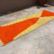 Handwoven coloured wool rug, 300 x 95 cm - R310