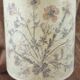Vintage lamp alabaster foot lampshade vellum dried flowers