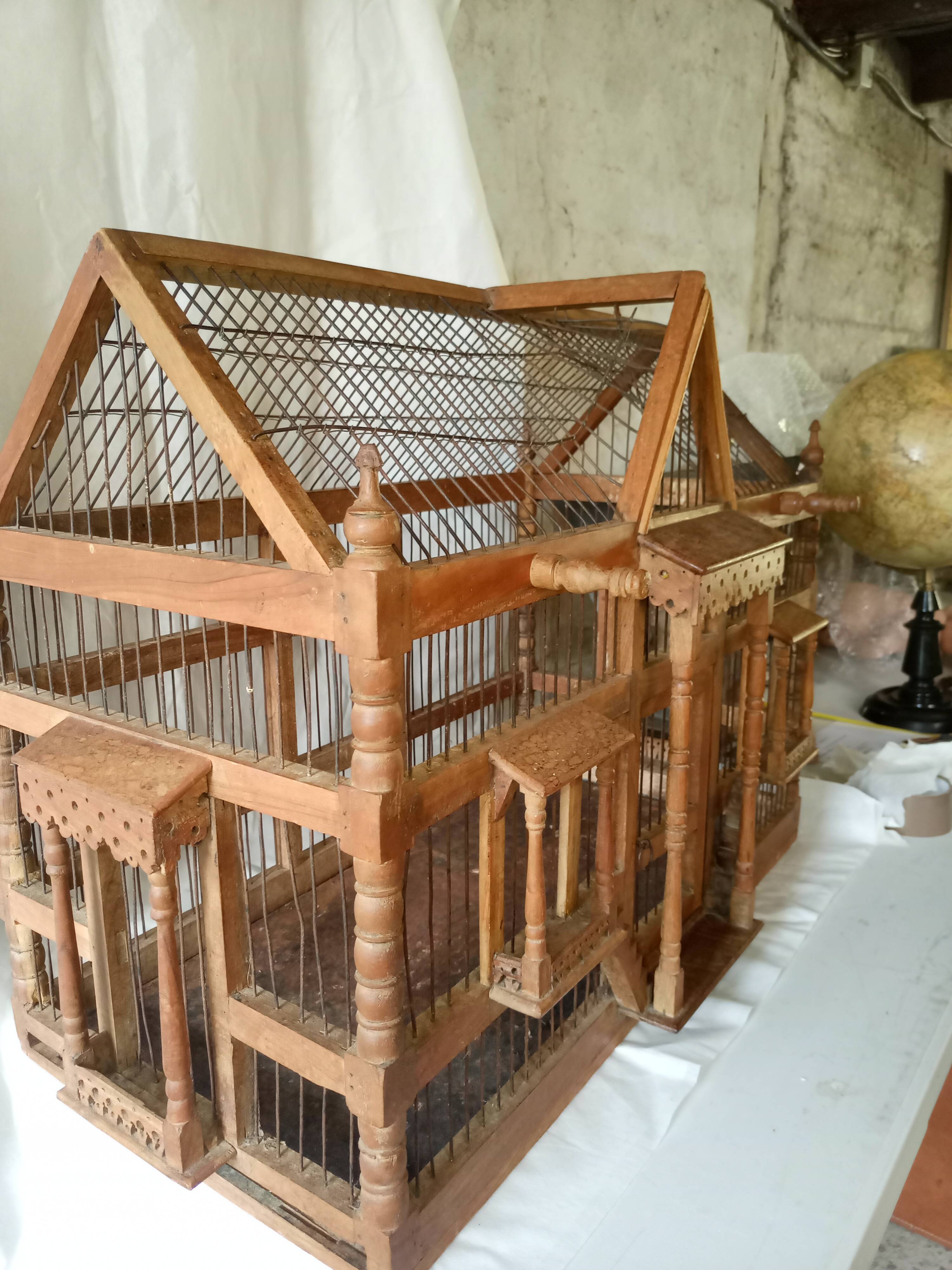 Large wooden cage