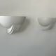 Pair of vintage plaster wall lights, France 1970