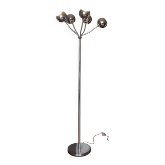 Lampadaire eye ball flexible chromé