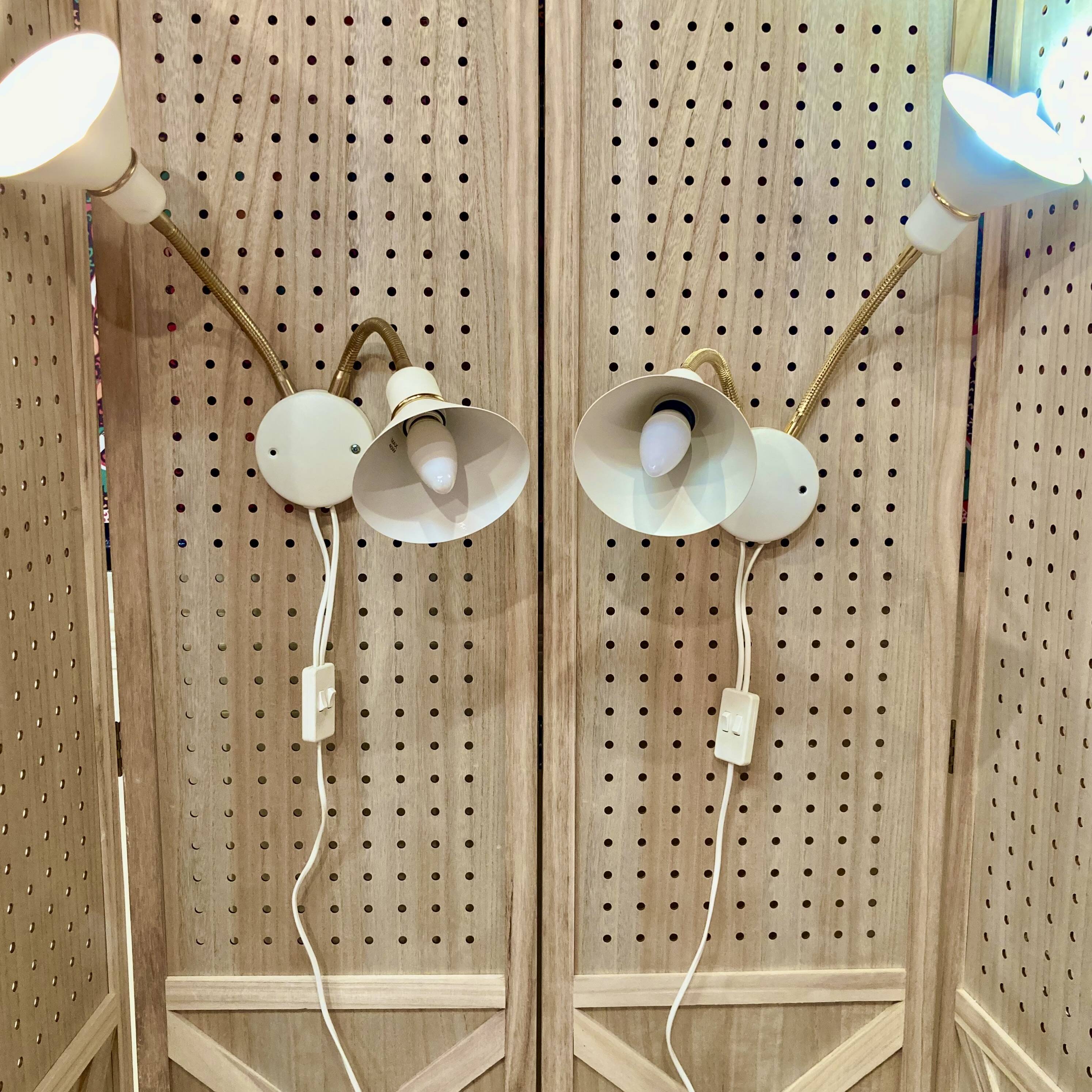 Modular scandinavian design wall lights.