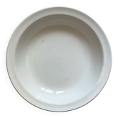 Hollow dish in ivory iron earth Digoin Sarreguemines