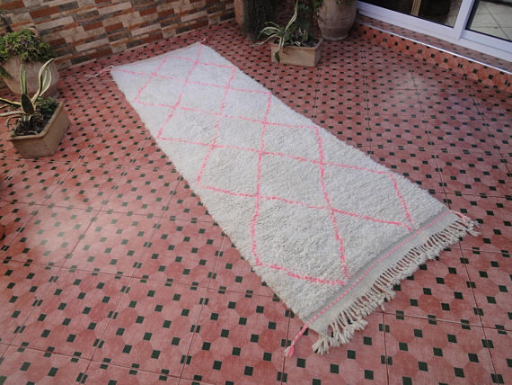 Beni ourain rug 284 x 93 cm
