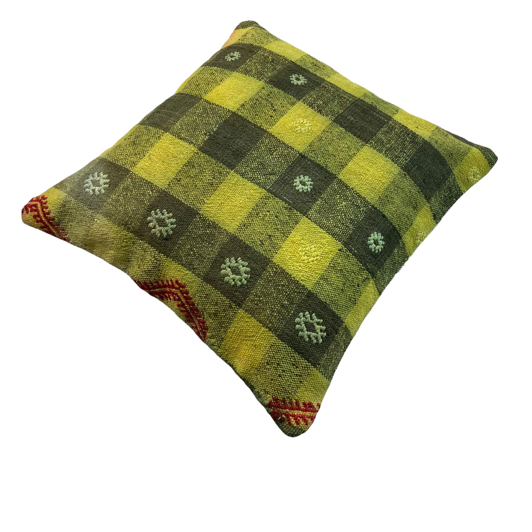 Turkish  kilim cushion cover , 45 x 45 cm