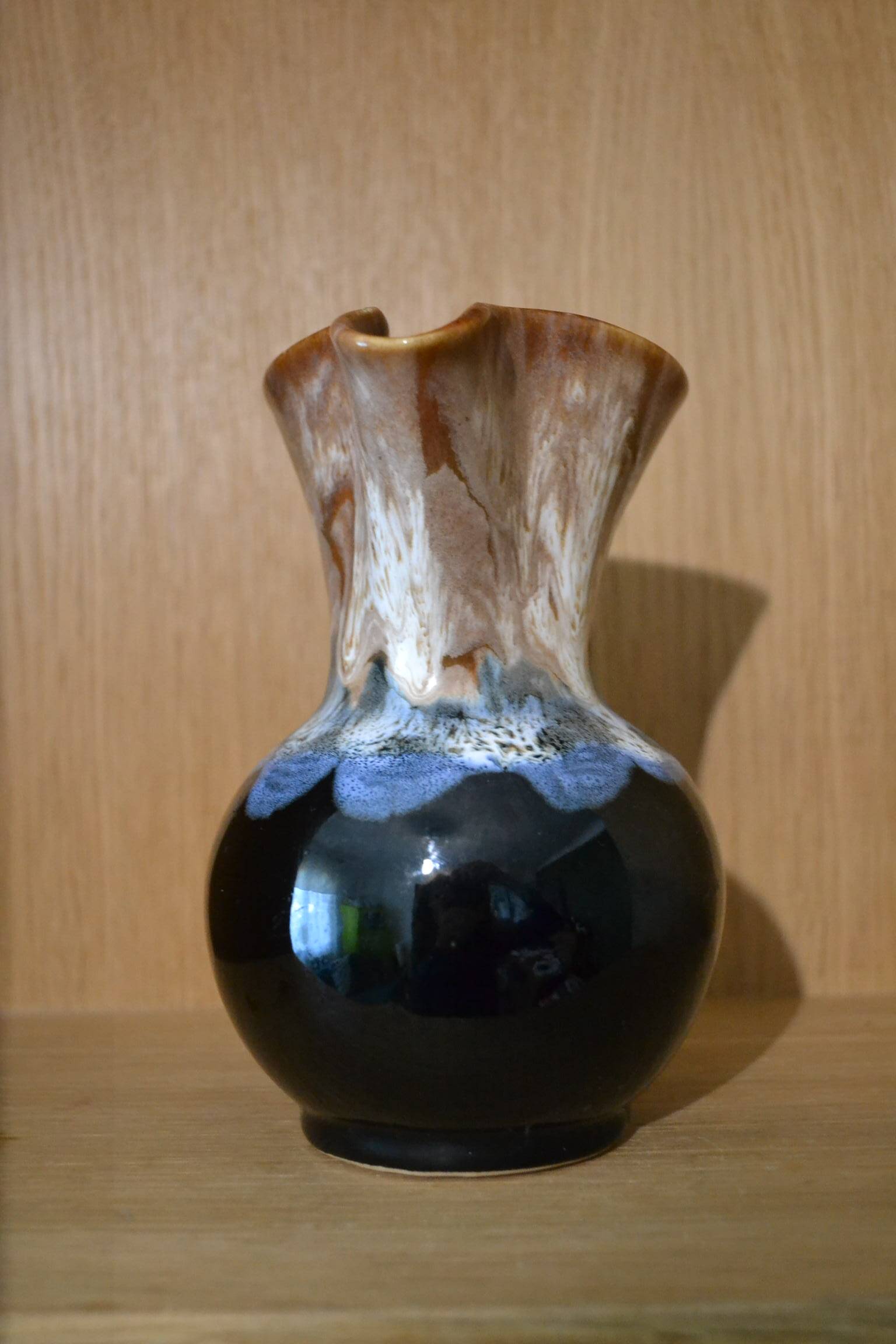 Flamed stoneware jug