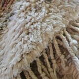 Berber boujaad rug in rustic wool 250 x 185 cm light mottled