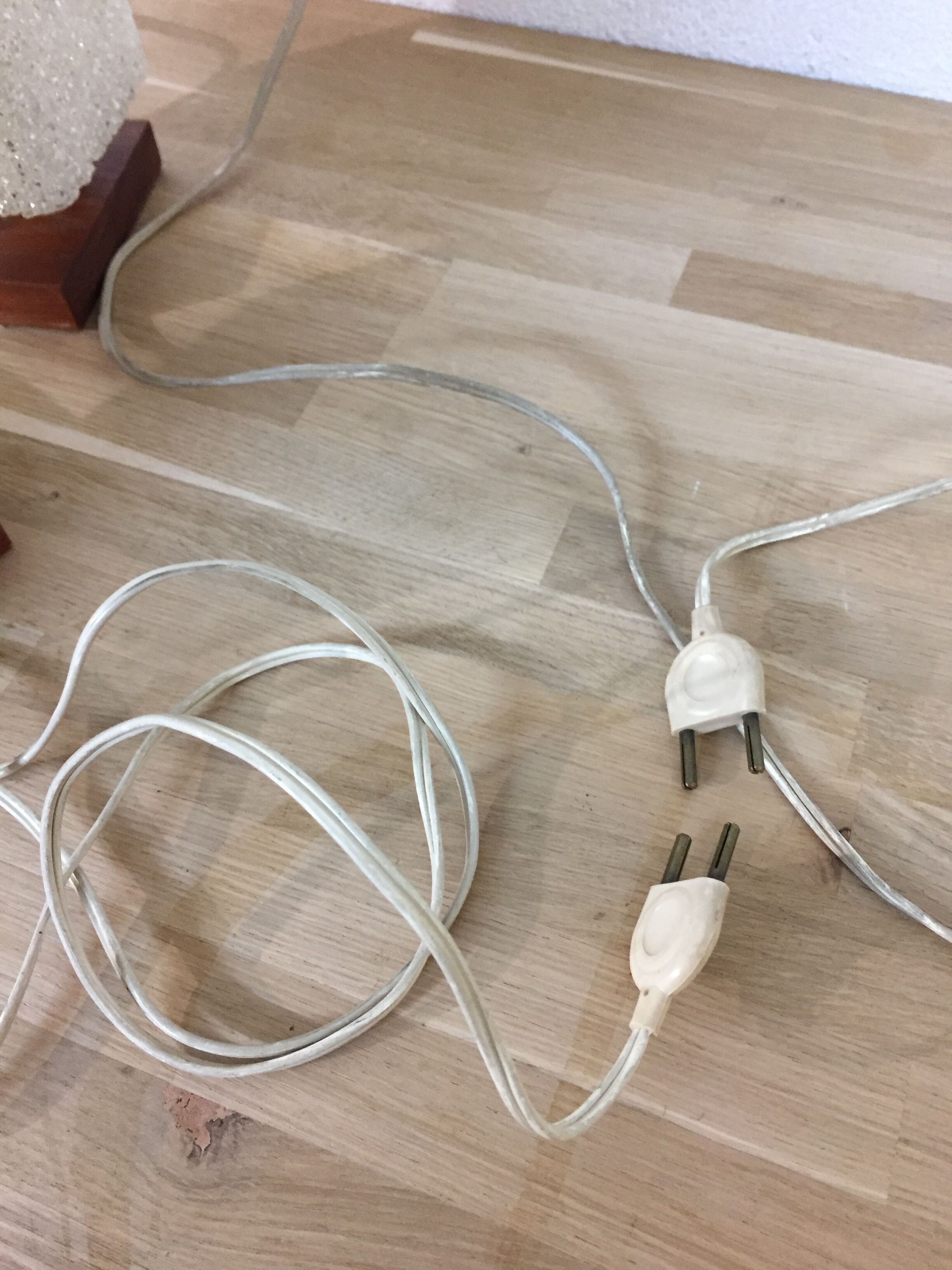 Teak bedside lamps 1960