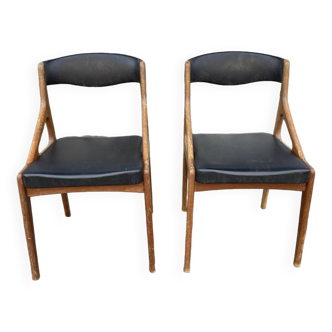 Lot 2 chaises Scandinave