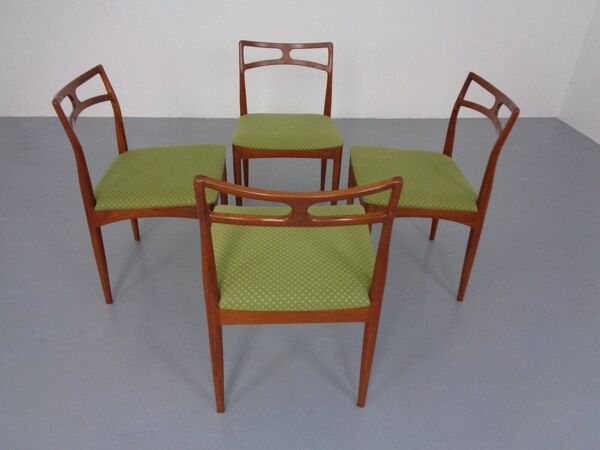 Model 94 Teak Dining Chairs by Johannes Andersen for Christian Linneberg, 1960s, Set of 4