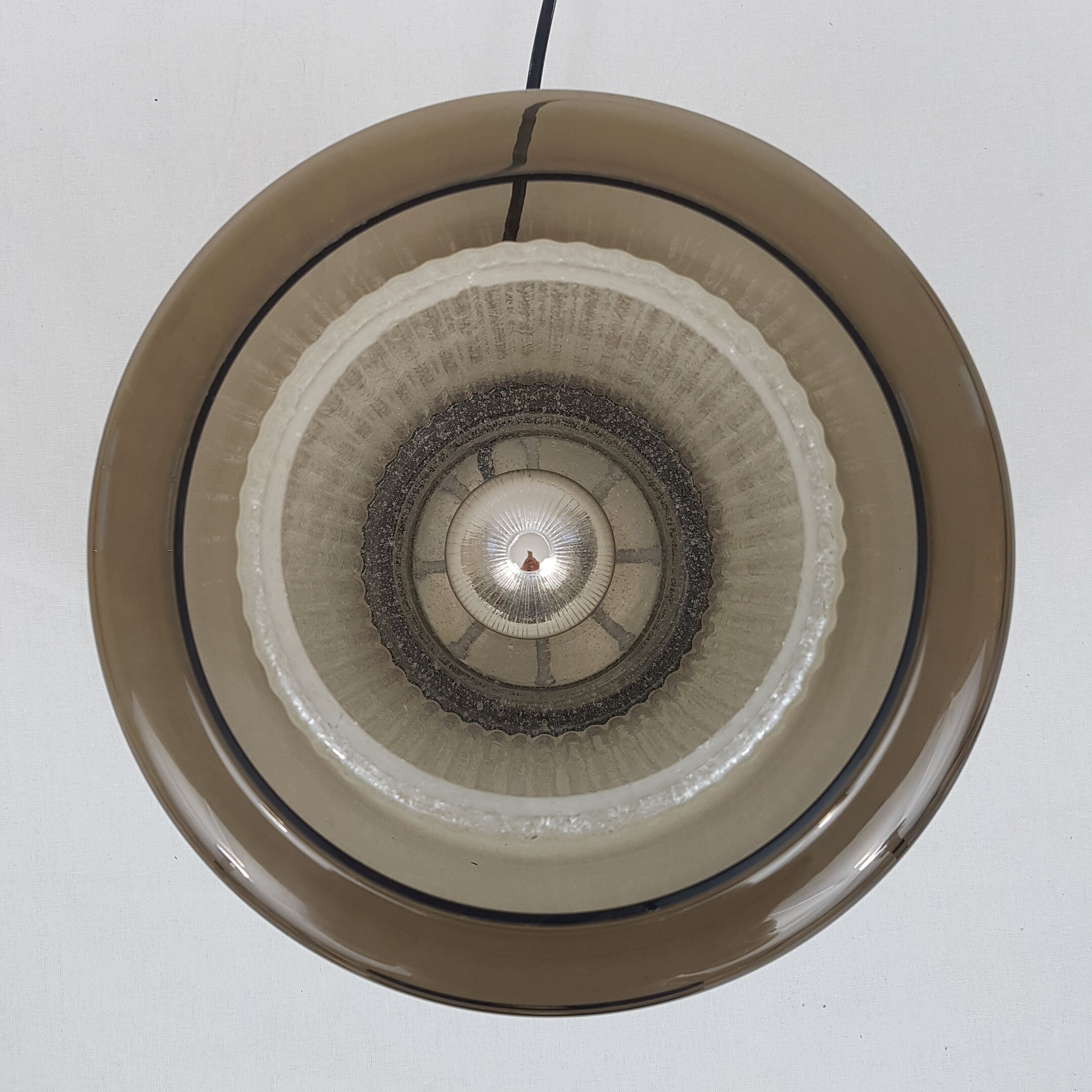 Raak B-1264 Amsterdam 1968 smoked glass table lamp