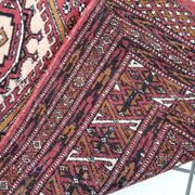 Tapis vintage afghan Ersari fait main en laine – 123 x 183 cm