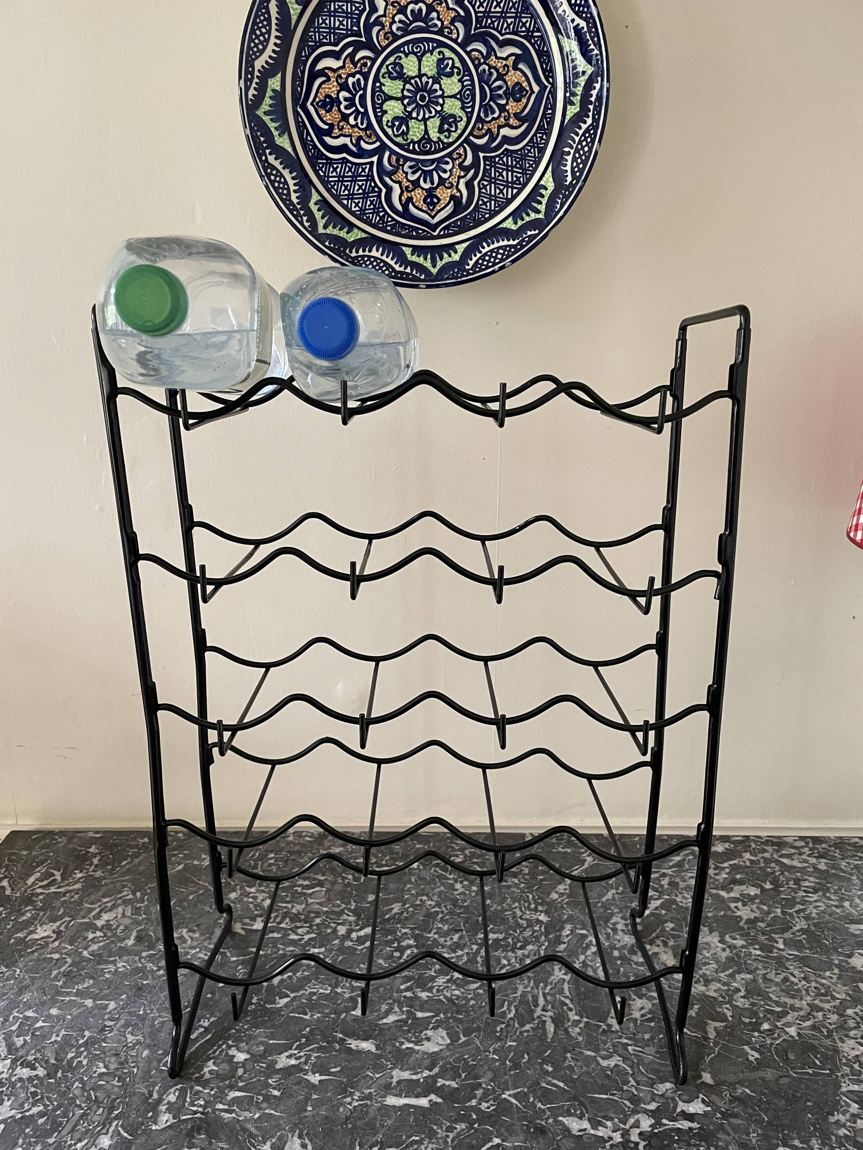 Vintage black bottle holder