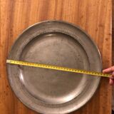 Antique pewter dish
