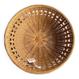 Round wicker basket